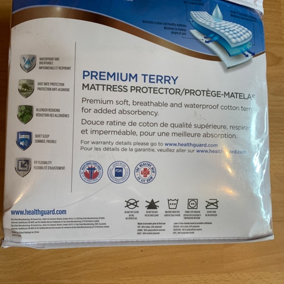 NWT Health Guard Breathable Waterproof Mattress Protector King Size - Picture 3 of 4